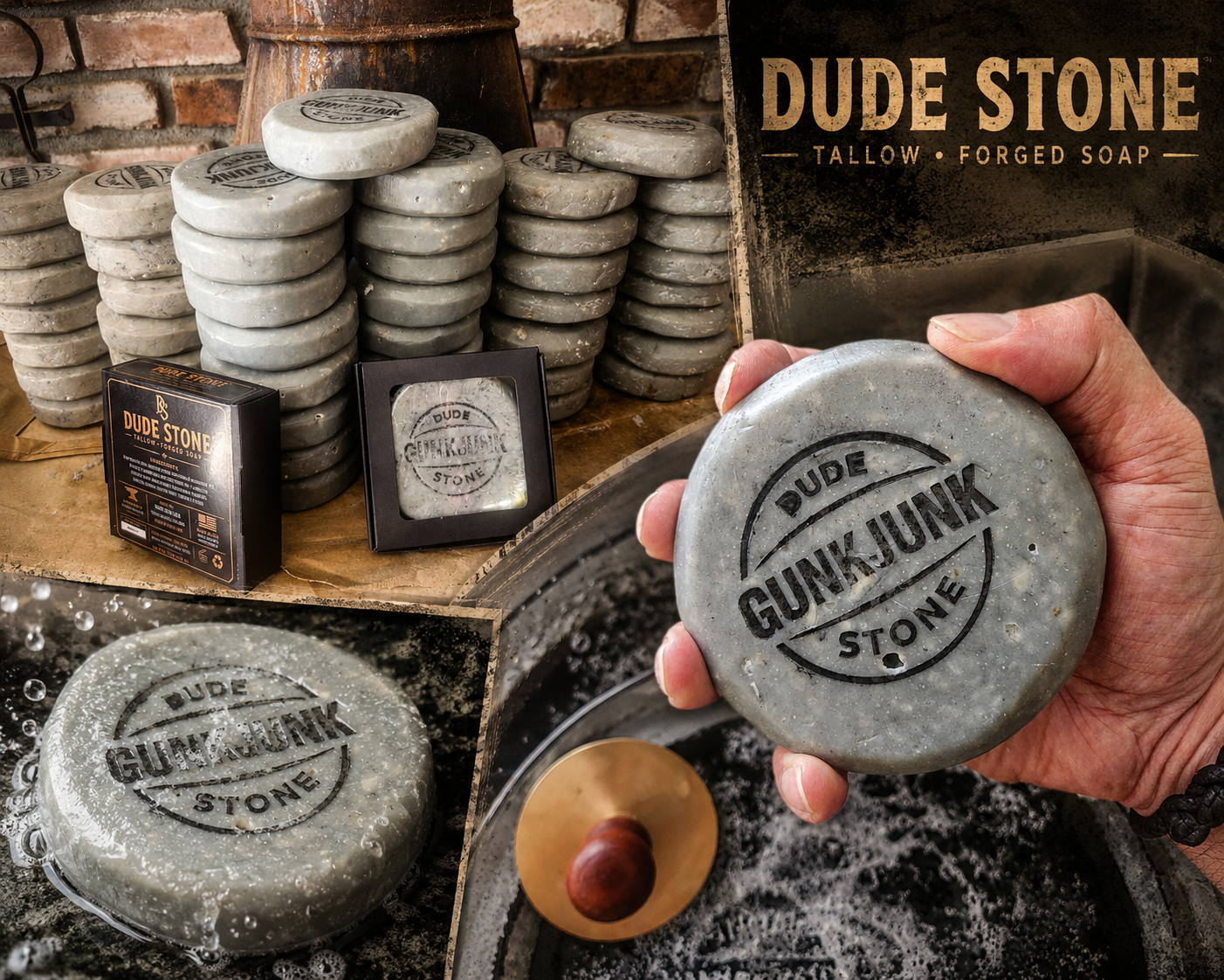 DUDE STONE small batch production and handcrafted process