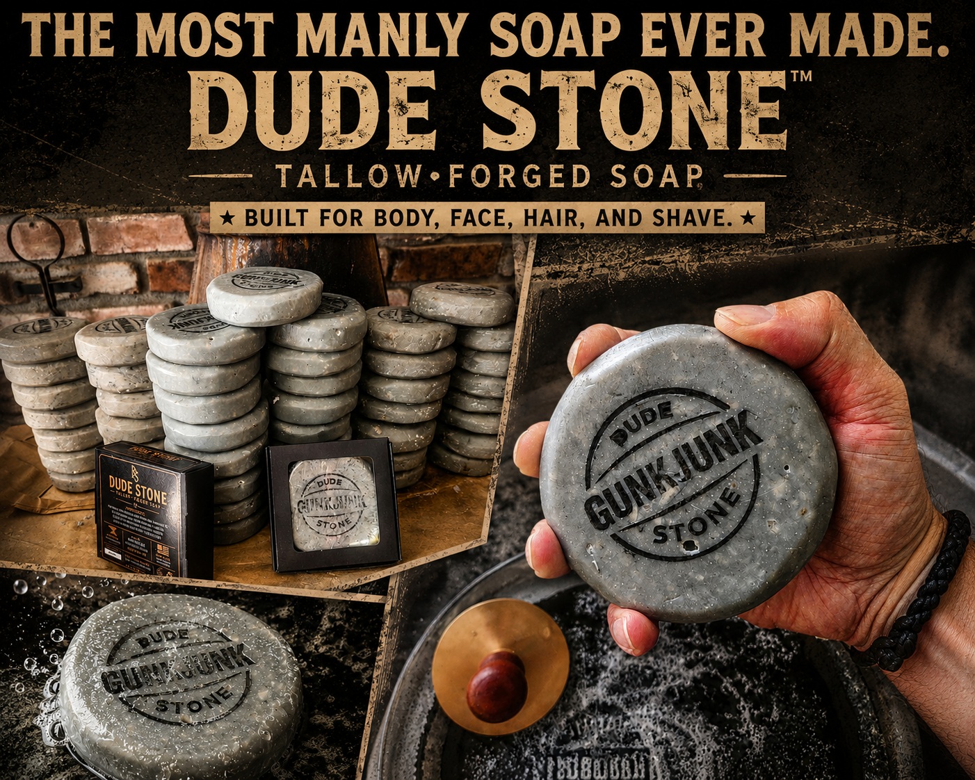 The Most Manly Soap Ever Made - DUDE STONE™